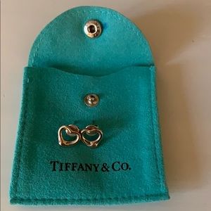 Real Tiffany Open Heart Earrings